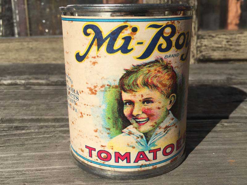 新品 Deadstock Retro Tin Can、アメリカン レトロなブリキ缶