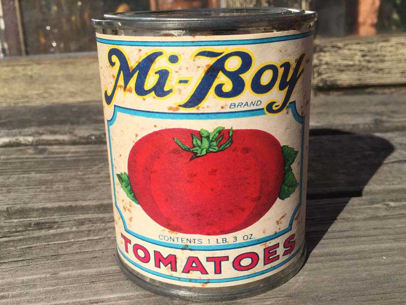 新品 Deadstock Retro Tin Can、アメリカン レトロなブリキ缶