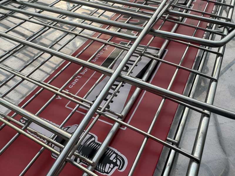 新品 USカンパニーのスタッキング可能なスチール製のWire Rack、折り畳み式のワイヤーラック