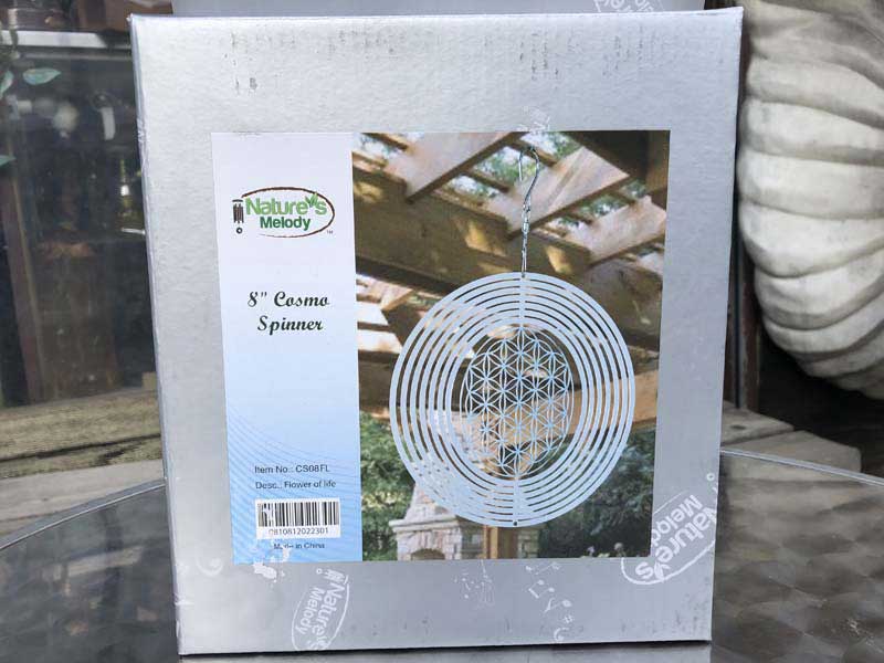 Wind Spinner 8 inch Flower of life�A���o���ʔ��Q�Ȏ��R�̌b�ݎG�݁@�t�����[�I�u���C�t�@�E�B���h�X�s�i�[