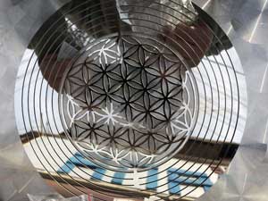 Wind Spinner 8 inch Flower of life�A���o���ʔ��Q�Ȏ��R�̌b�ݎG�݁@�t�����[�I�u���C�t�@�E�B���h�X�s�i�[