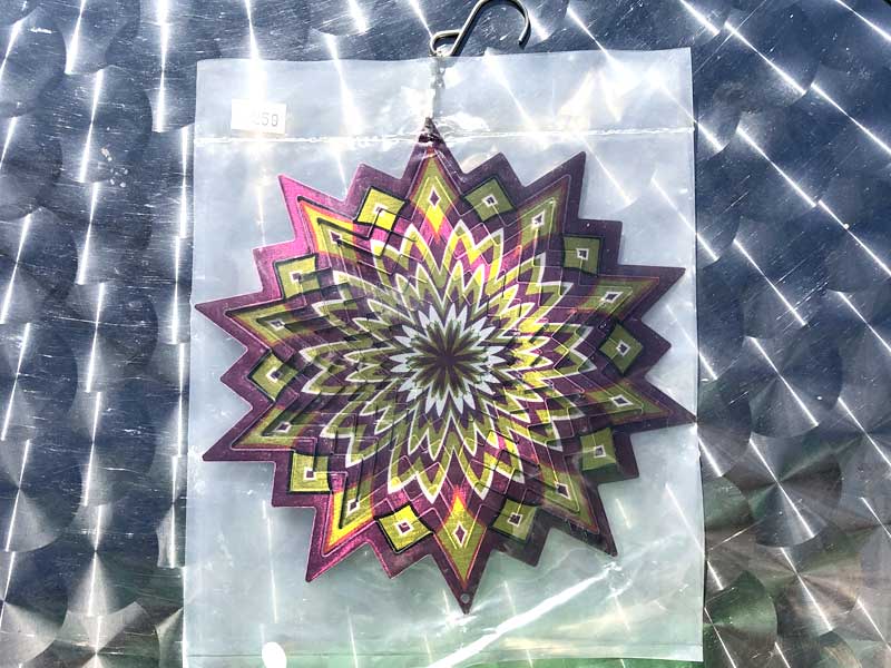 Wind Spinner 8 inch Purple Star ���o���ʔ��Q�@�� x ���F �E�B���h�X�s�i�[