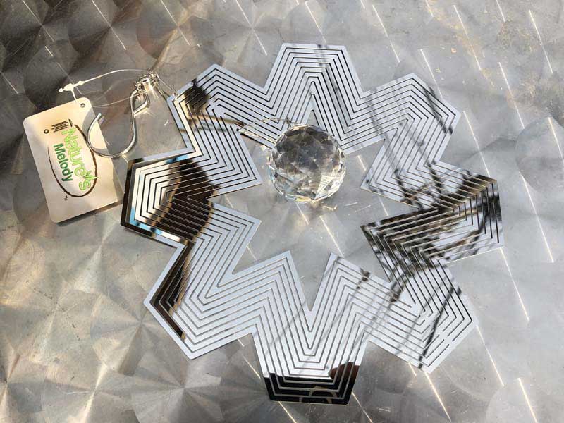 Wind Spinner 8 inch Snowflake & Sun Catcher�A���o���ʔ��Q�@��̌����E�B���h�X�s�i�[&�T���L���b�`���[