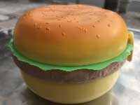 Hamburger Lunch Box、ハンバーガーランチボックス、お弁当箱