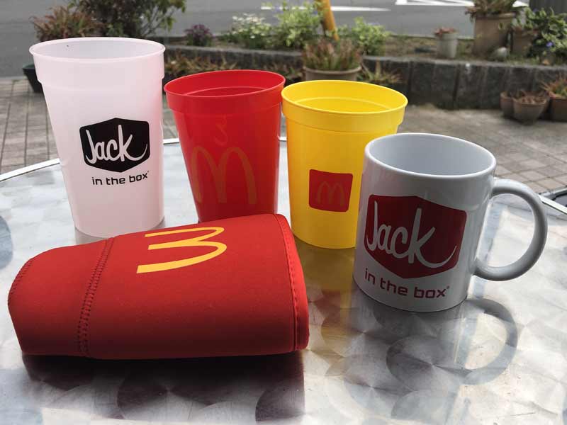Jack in the box MUG Cup�ASTADIUM CUP�A�W���b�N�C���U�{�b�N�X �}�O�J�b�v�A�X�^�W�A���J�b�v