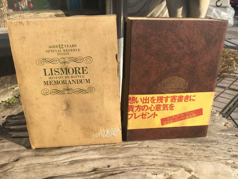 Vintage Deadstock �X�R�b�`�E�C�X�L�[ LISMORE�̃~�j�{�g�������܂����p��̌Ï����̃m�[�g�u�b�N
