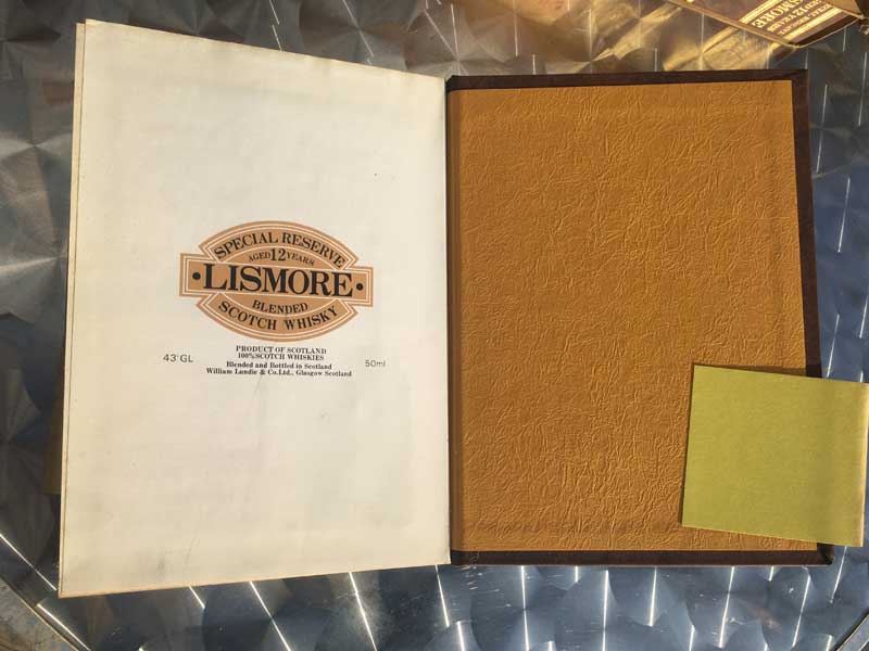 Vintage Deadstock �X�R�b�`�E�C�X�L�[ LISMORE�̃~�j�{�g�������܂����p��̌Ï����̃m�[�g�u�b�N