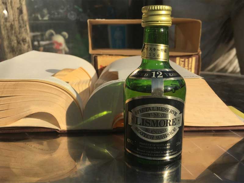 Vintage Deadstock �X�R�b�`�E�C�X�L�[ LISMORE�̃~�j�{�g�������܂����p��̌Ï����̃m�[�g�u�b�N