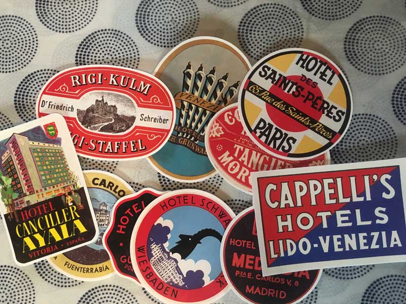 �V�iDULTON Vintage Old Hotel 50 Labels Stickers �A���E���̌Â��z�e���̃X�e�b�J�[50���Z�b�g