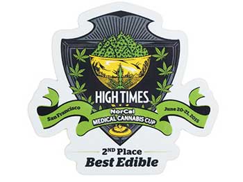 HIGH TIMES/ Cannabis Cup  Best Edible ステッカー