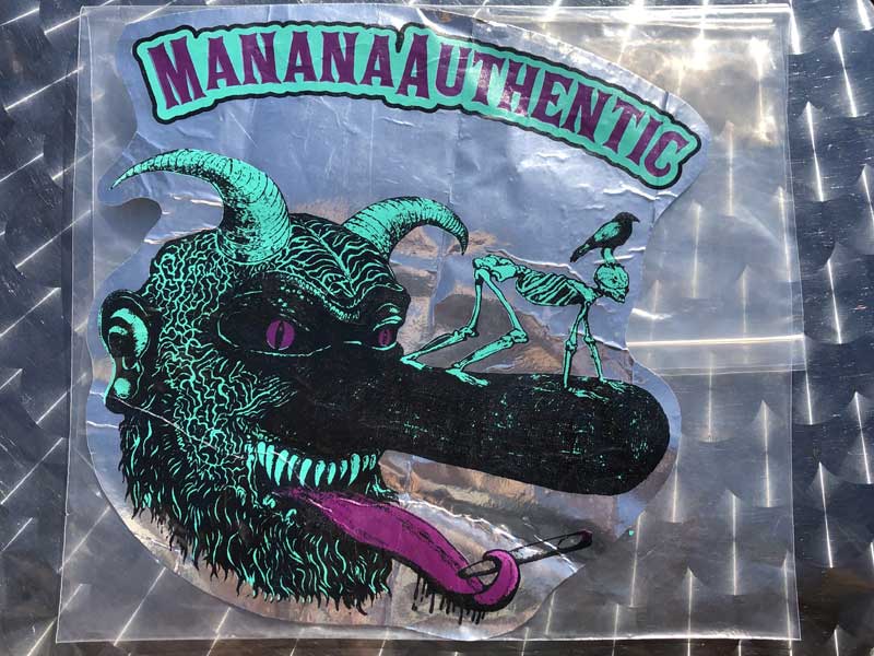 2023�@manana x MFP �V�� Blunts & DRUG ZONE �V���N�X�N���[���v�����g �����X�e�b�J�[