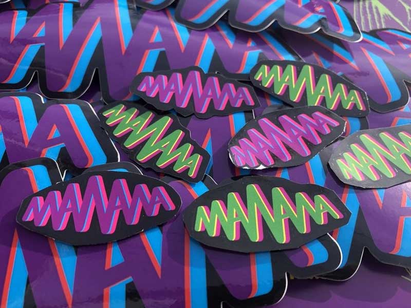 2023's manana Stickers 3D�}�j���[�i�X�e�b�J�[�A�~�j �}�j���[�i �X�e�b�J�[