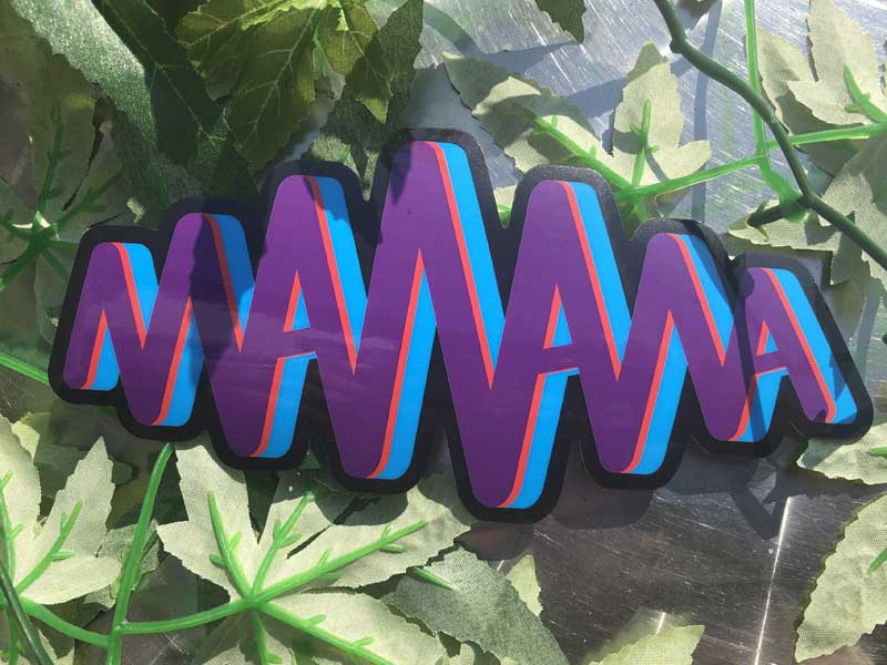 2023's manana Stickers 3D�}�j���[�i�X�e�b�J�[�A�~�j �}�j���[�i �X�e�b�J�[