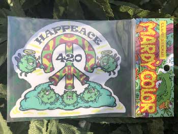 &nbsp;&nbsp;MARDY COLOR Stickers/22-HAPPEACE-Clear