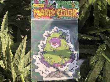 MARDY COLOR Stickers/#25 MARIJUANA MONROE Hologram