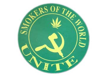 ソ連のパロディ SMOKERS OF THE WORLD UNITE