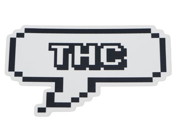 THC、Slang パロディーステッカー/8bit-THC