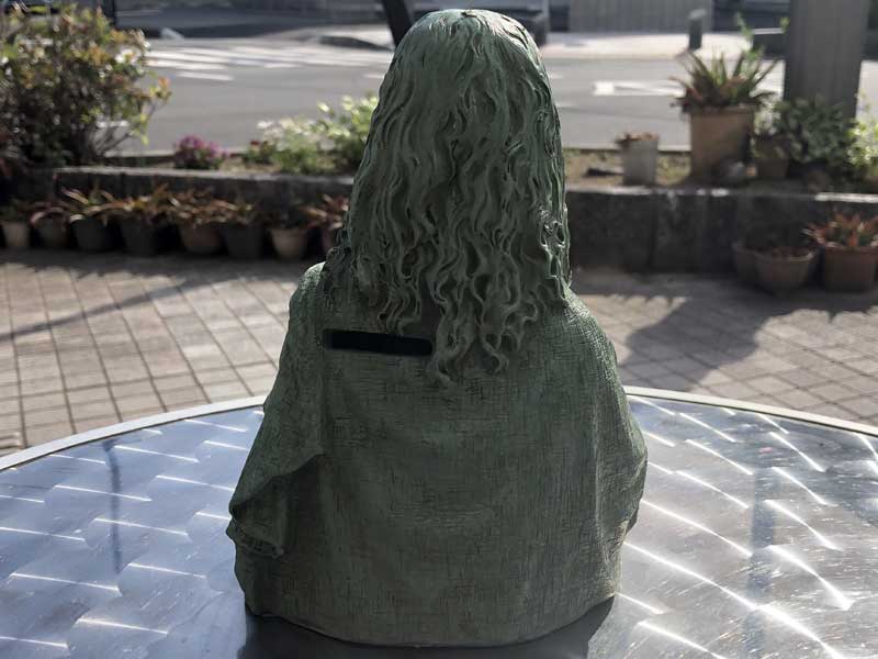 MONEY LISA Coin Bank、アンティーク加工のモナリザのパロディ マネーリザ貯金箱