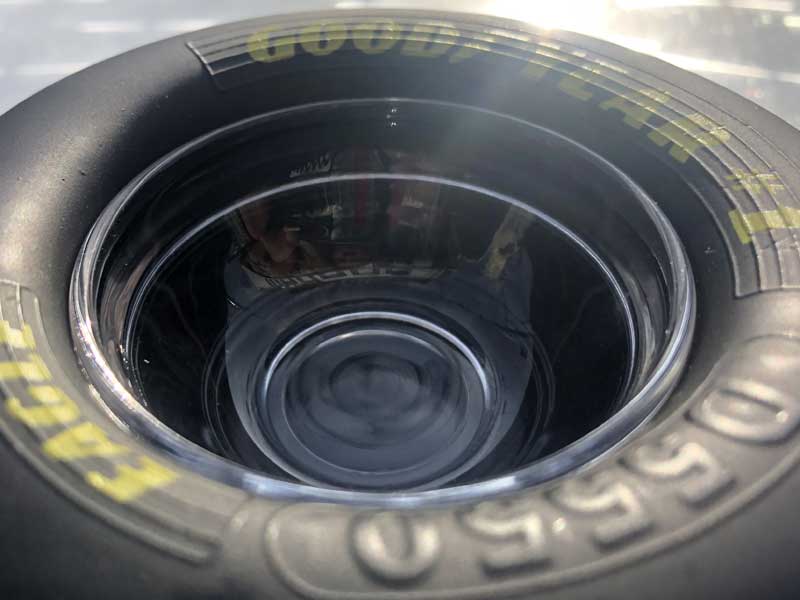 US TOY/GOODYEAR SLICK TIRE Glass Tray�AAshtary�A�O�b�h�C���[�K���X�g���[ DRAG RACE�ANASCAR 