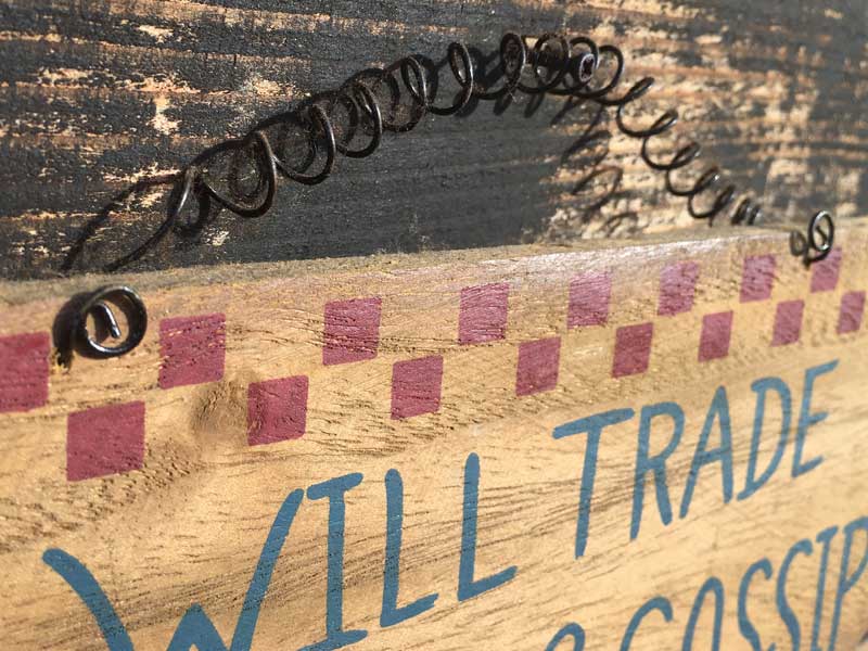 �A���e�B�[�N���H �E�b�h�� �R�[�q�[�̊ŔAWILL TRADE COFFEE FOR GOSSIP Cafe�ABar �X�ܗp�i