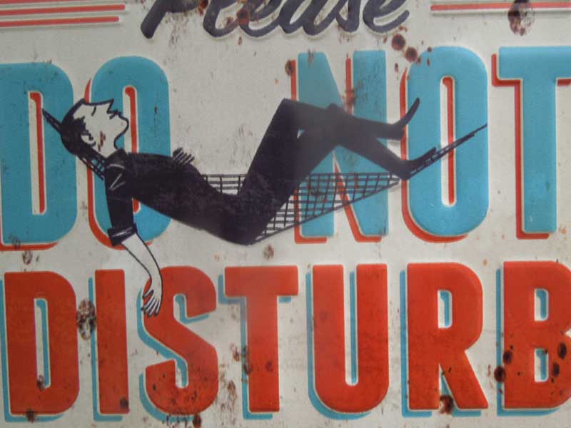 �V�i�@�A���e�B�[�N���H �u���L�����ʊ��̂���Please Don't Disturb�̊ŔA�K���[�W�G��