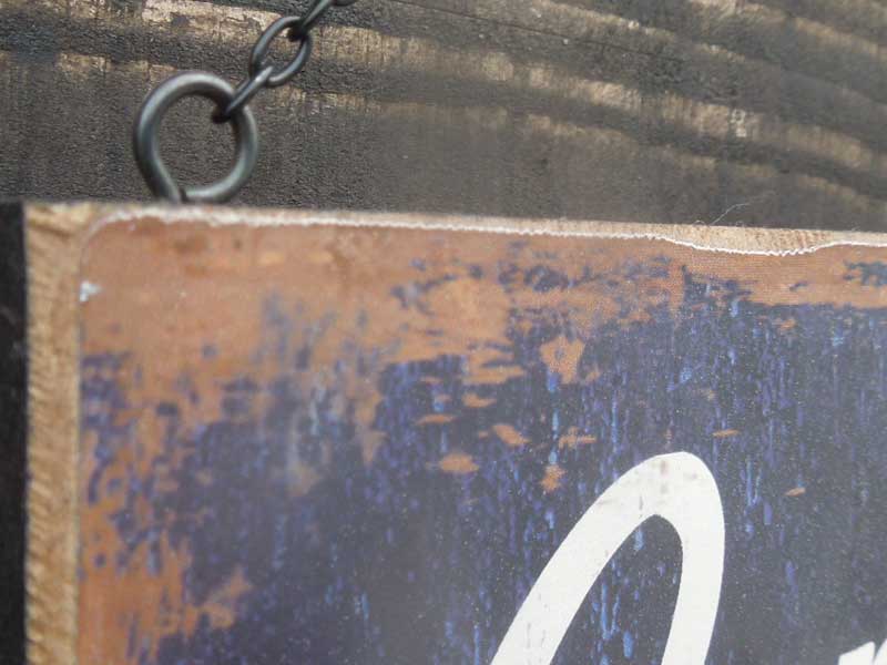 �V�i�@Vintage���H OPEN/CLOSED�̖ؐ��ŔA���o�[�V�u��