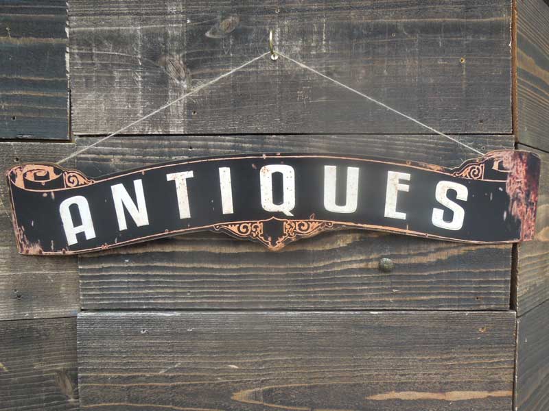 新品 Antique 加工 デジタルプリント Spice（スパイス） ANTIQUES(アンティークス)のブリキの看板