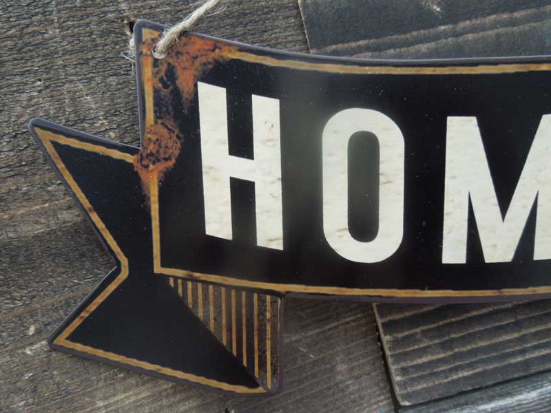 �V�i Spice Shabby Tin Plate Home Sweet Home�A Antique ���H �f�W�^���v�����g �̃u���L�̊Ŕ�