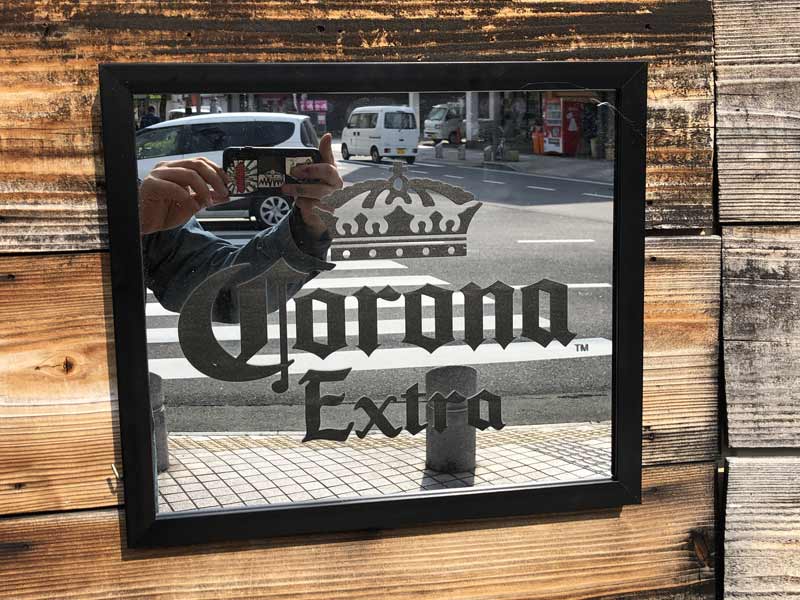 �V�i CORONA EXTRA Pub Mirror �ؘg�t���� �R���i �p�u�~���[