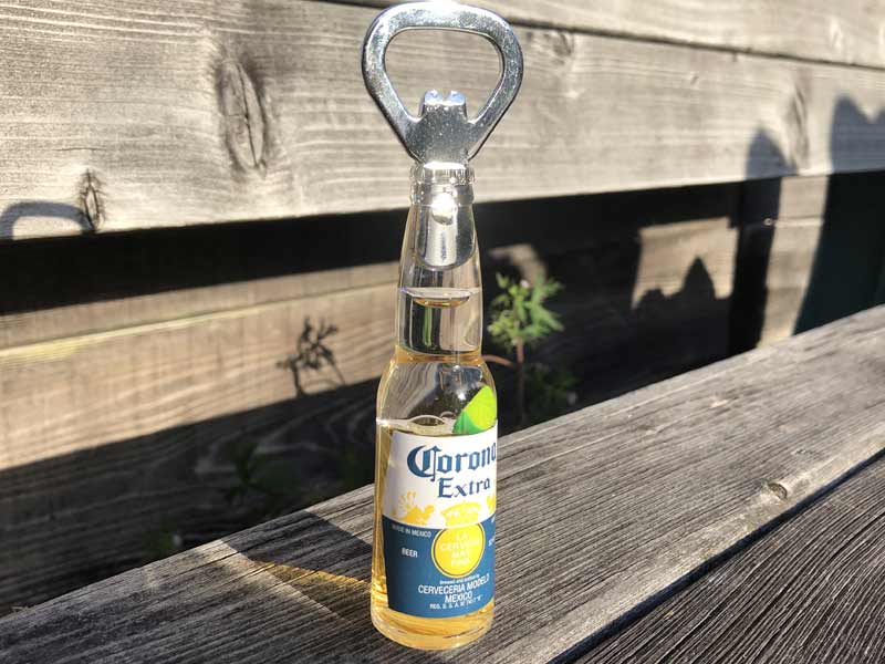 CORONA EXTRA Tray & Bottle Opener �R���i�r�[�� ���^���g���C & �𔲂�