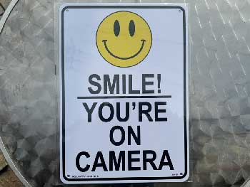 HOLLYWOOD SIGN Plastic sign/SMILE CAMERA