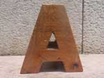 新品 Wood Letter Block アカシアの木を使用した木製のアルファベット ブロック A