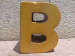 新品 Wood Letter Block  木製のアルファベット  ブロック B