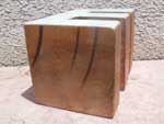 新品 Wood Letter Block アカシアの木を使用した木製のアルファベット ブロック E