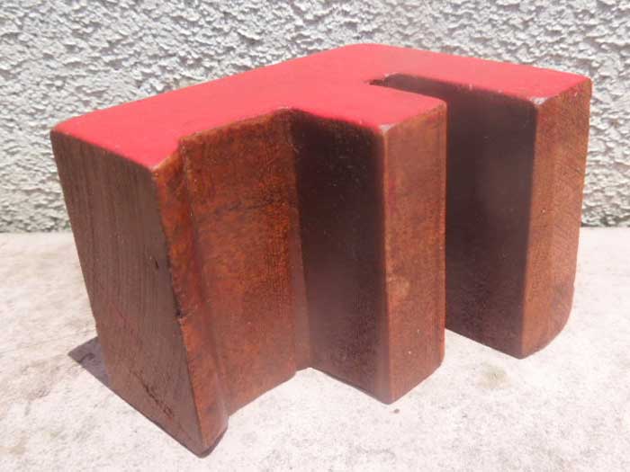 新品 Wood Letter Block アカシアの木を使用した木製のアルファベット ブロック F