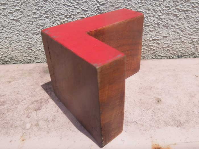 新品 Wood Letter Block アカシアの木を使用した木製のアルファベット ブロック L