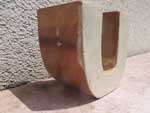 新品 Wood Letter Block アカシアの木を使用した木製のアルファベット ブロック U