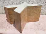 新品 Wood Letter Block アカシアの木を使用した木製のアルファベット ブロック X