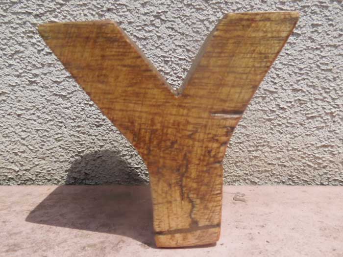 �V�i Wood Letter Block �A�J�V�A�̖؂��g�p�����ؐ��̃A���t�@�x�b�g �u���b�N Y