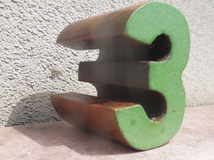 新品 Wood Number Block 木製のナンバー ブロック 3