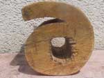 新品 Wood Number Block 木製のナンバー ブロック 6