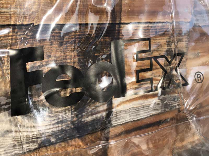 FedEx CLEAR BAGACOIN POUCHAtFfbNX NAg[gobOARC|[`