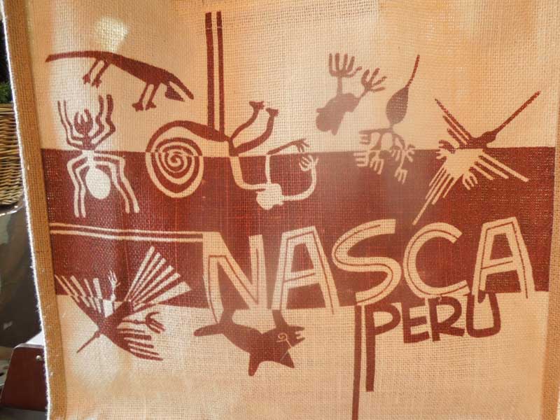 新品 ペルー　ナスカの地上絵のトートバック、エコバック