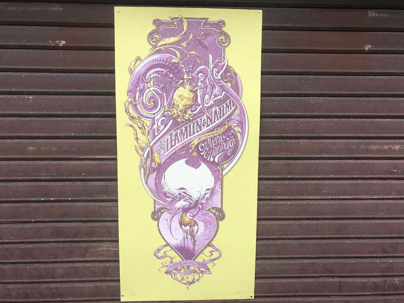 Vintage Screen-print /Aaron Horkey - Boris Roaring Silence Revue 07 直筆サイン & ナンバリング入