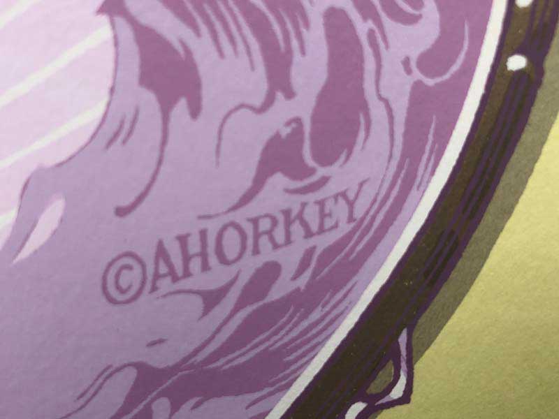 Vintage Screen-print /Aaron Horkey - Boris Roaring Silence Revue 07 直筆サイン & ナンバリング入