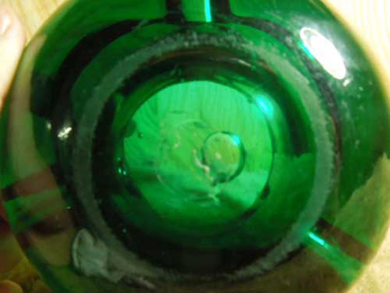 Antique Murano Glass Ashtray/Heavy Green mKX DM