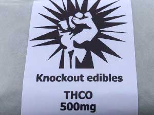 Knockout mbNAEg THC-O Chocolate THCOZx`R[g&ibc THCO 50mg x 10 
