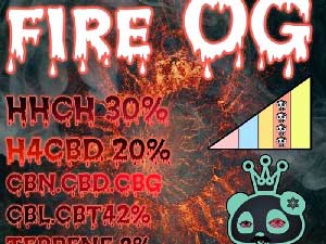 Leuke dagen FIRE OG HHCH30% 0.5ml & 1ml Indica �D�� Hybrid HHCH���L�b�h�A�p���_���L�b�h