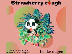 Leuke dagen(���[�N�_�[�Q��) Strawberry cough THCB20% 0.5ml & 1ml �@THCB���L�b�h �p���_���L�b�h