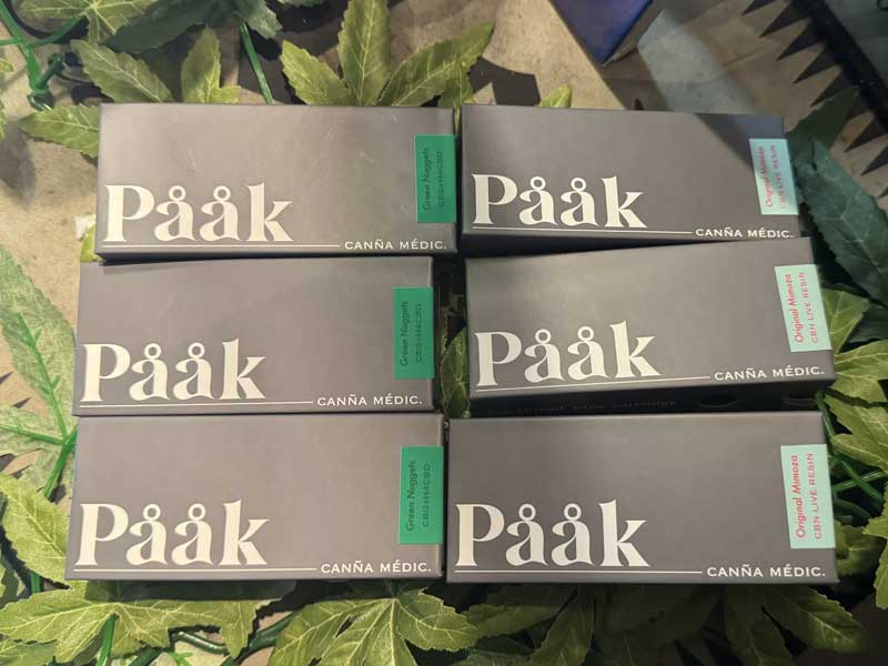 Paak Canna Medic CBG �D�� ���L�b�h Green Nuggets 0.5 ml CBG�AH4CBD live resin cartridge